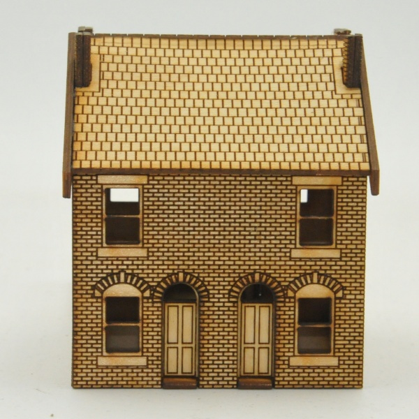 TT-HS001 Victorian Double Terraced Houses TT:120 Gauge Laser Cut Kit